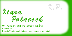 klara polacsek business card
